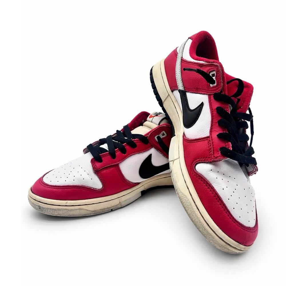Nike Dunk Split Chicago Red White Black Leather Low Top DZ2536-600 Sneaker